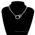 New Arrival Hot Selling Women jewelry Simple Circle Cross Chain Necklace